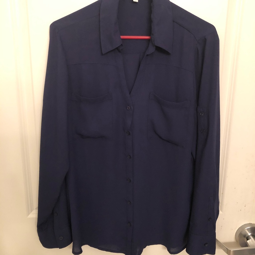 Navy Blouse